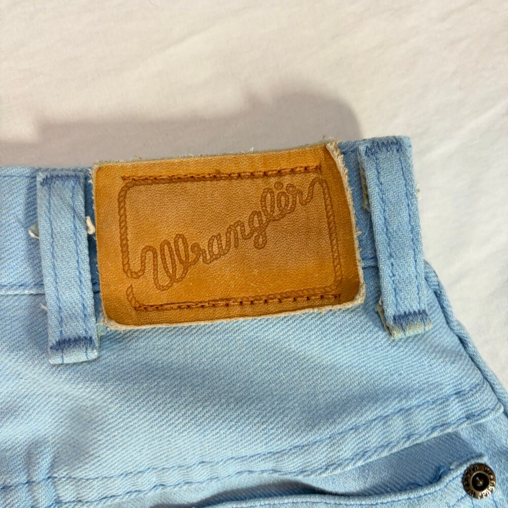 VTG Wrangler womens light blue jeans.  Size 24. High rise, straight leg.  1970s - Picture 6 of 6